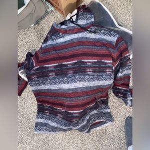 On the byas red hoodie for men